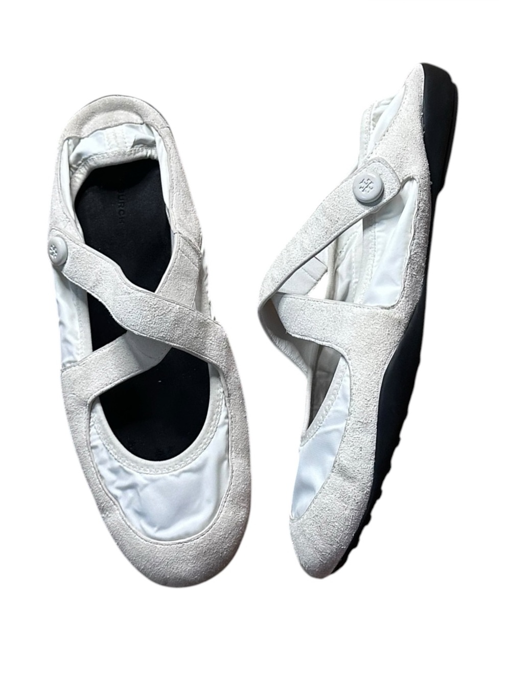 Tory Burch Romy Sport Mary Jane Sneakers White Size 10
